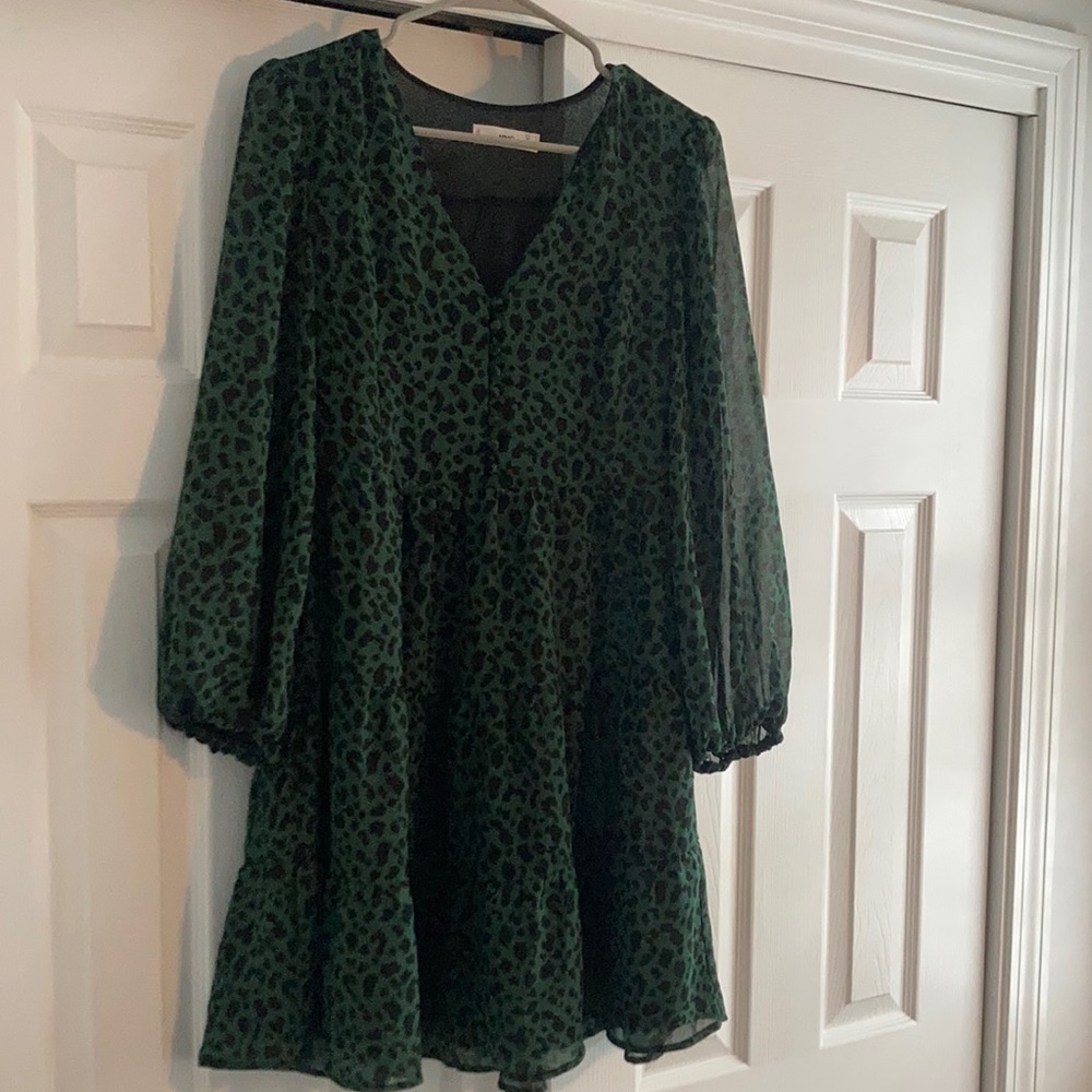 Mango green dress size small